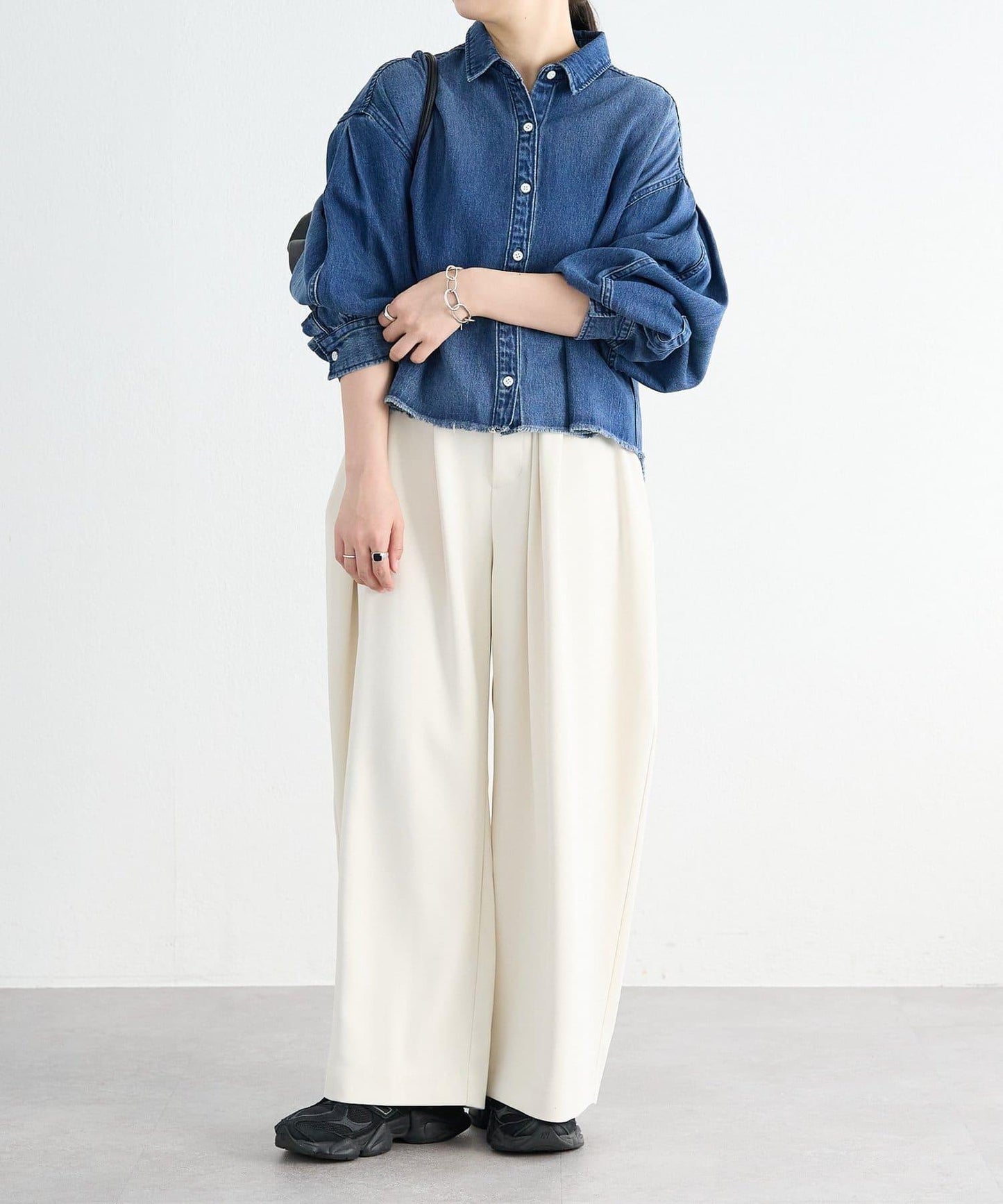 《FRIPIER》 毛邊牛仔襯衫