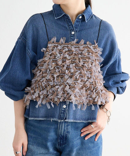 《FRIPIER》 毛邊牛仔襯衫