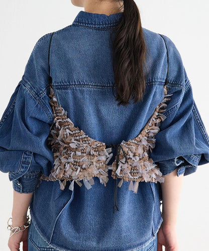 《FRIPIER》 毛邊牛仔襯衫