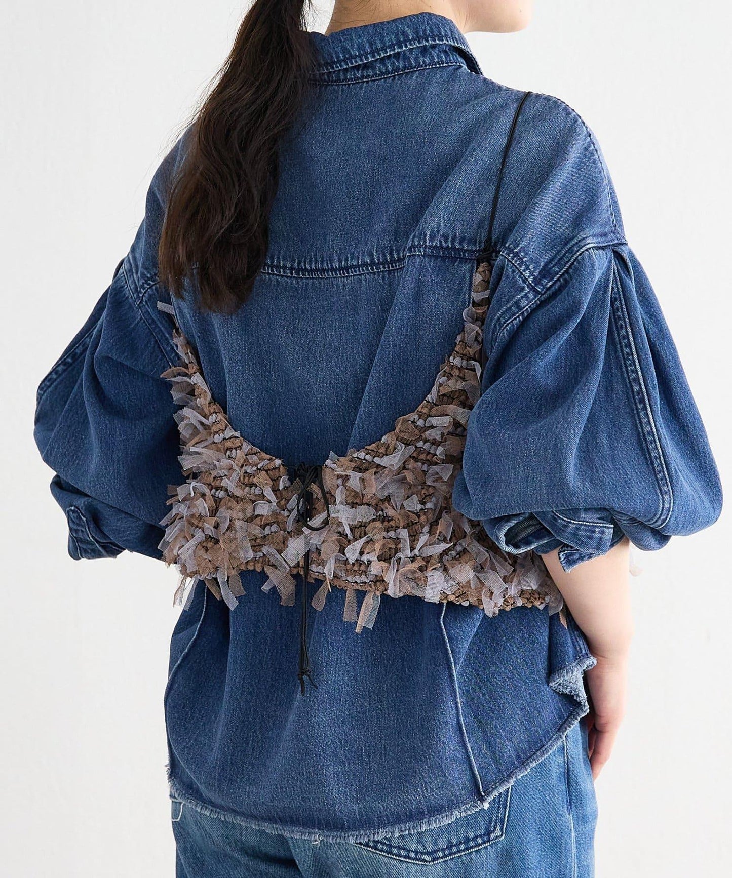 《FRIPIER》 毛邊牛仔襯衫