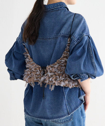 《FRIPIER》 毛邊牛仔襯衫