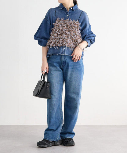 《FRIPIER》 毛邊牛仔襯衫