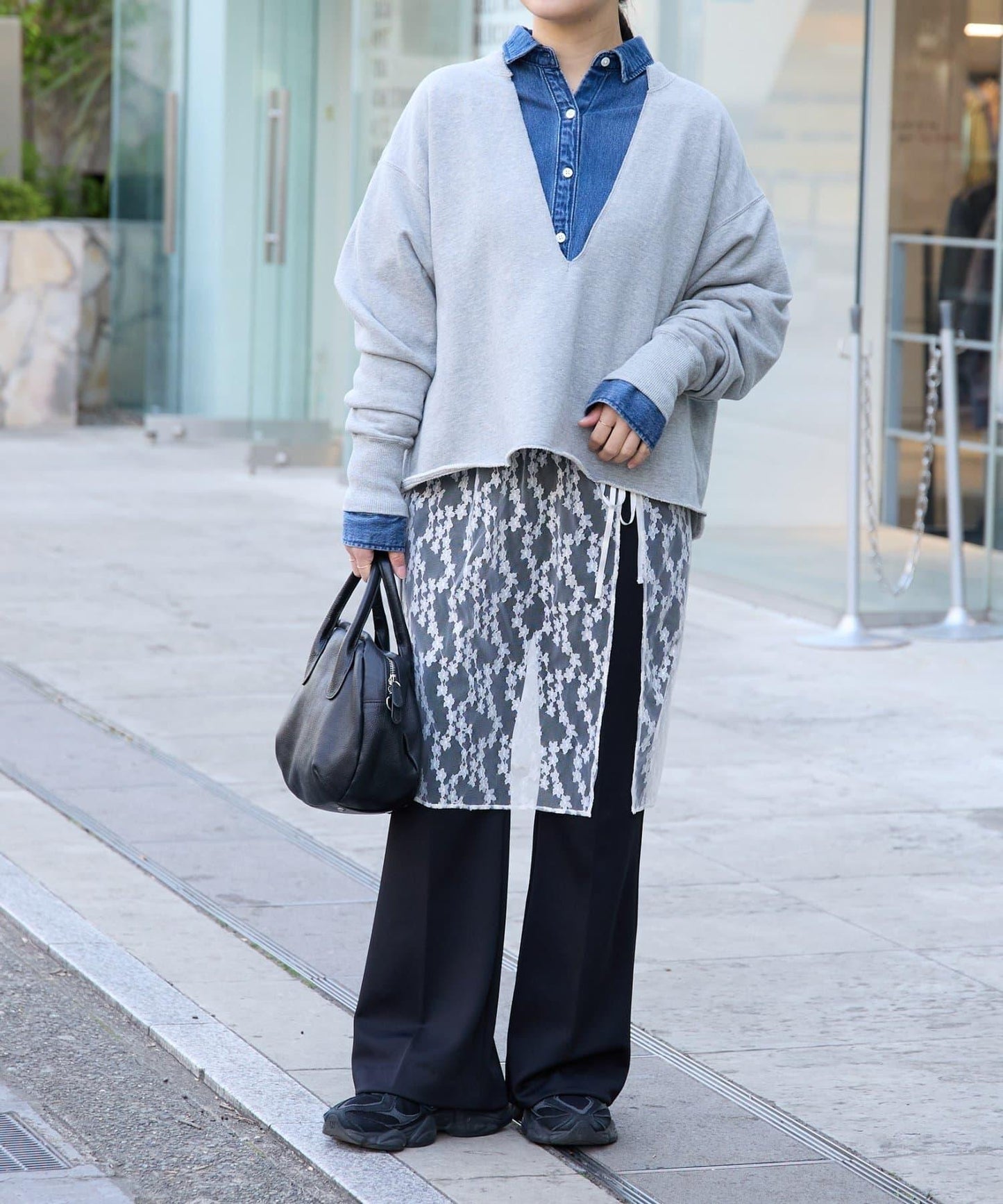 《FRIPIER》 毛邊牛仔襯衫