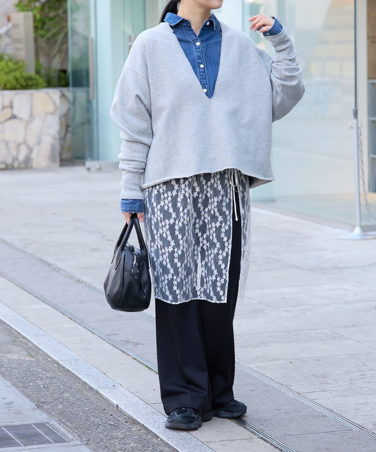 《FRIPIER》 毛邊牛仔襯衫