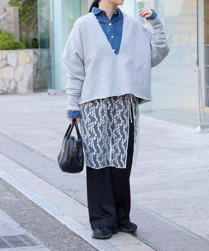 《FRIPIER》 毛邊牛仔襯衫