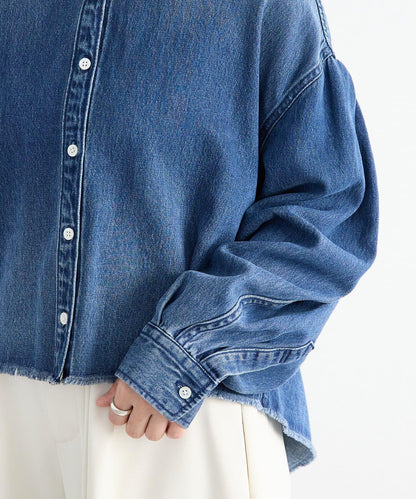 《FRIPIER》 毛邊牛仔襯衫