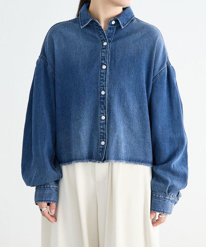《FRIPIER》 毛邊牛仔襯衫