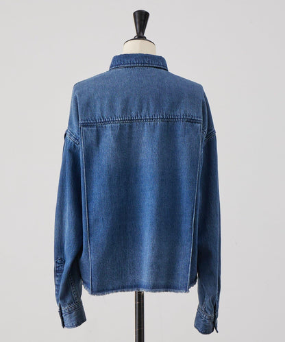 《FRIPIER》 毛邊牛仔襯衫