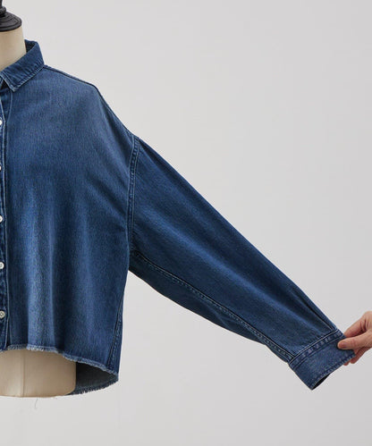 《FRIPIER》 毛邊牛仔襯衫