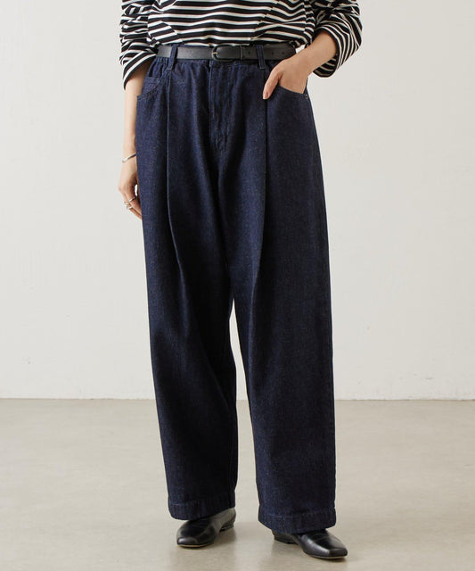 フルカワコラボ ルーズタックデニム → 非IP商品 最終商品名如下： 寬鬆褶飾牛仔褲（フルカワコラボ款）