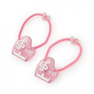 鋼琴圖案 發繩 2個套裝