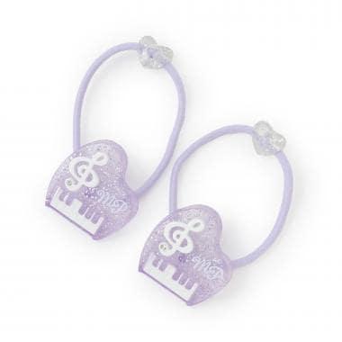 鋼琴圖案 發繩 2個套裝