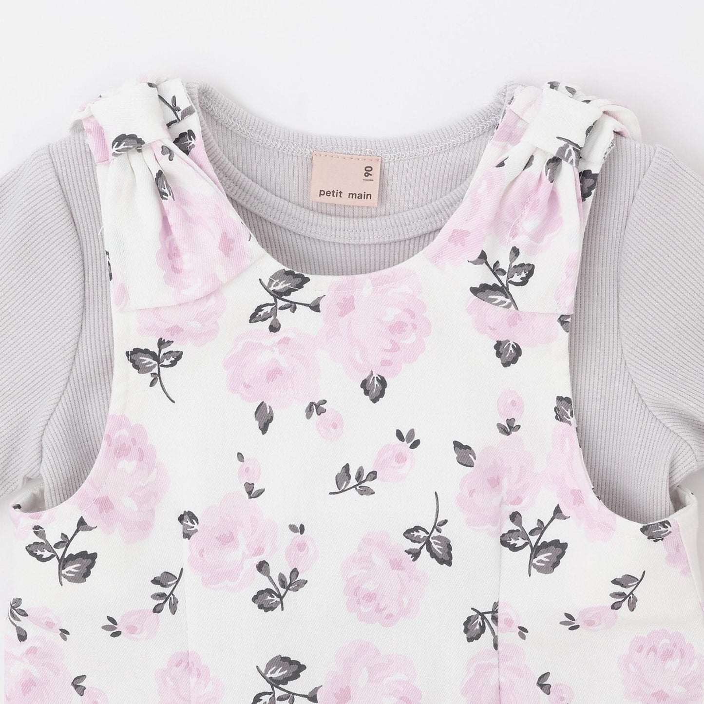 肩部蝴蝶結設計 吊帶裙套裝