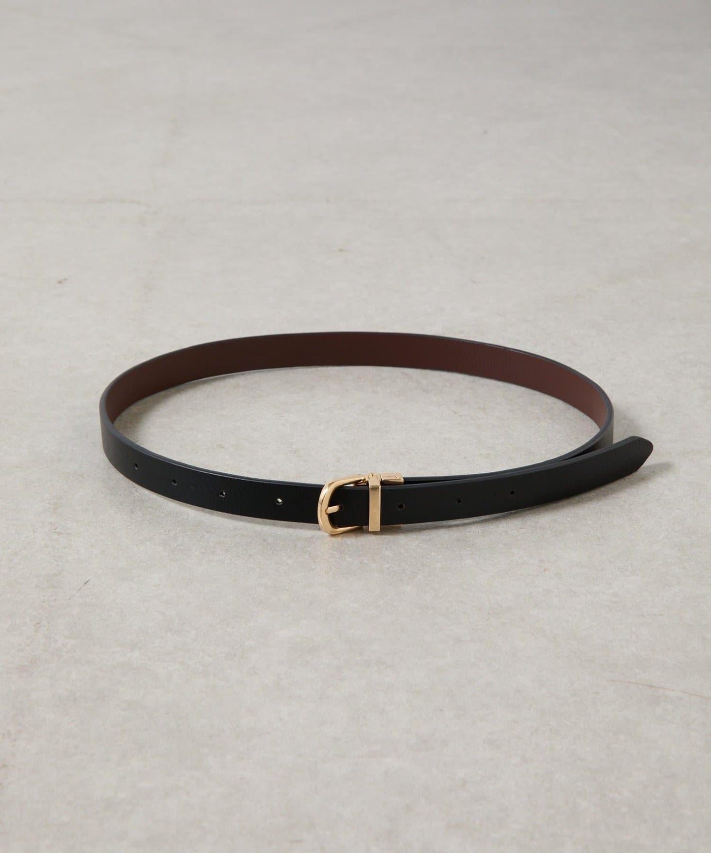 可翻轉扣頭皮革皮帶