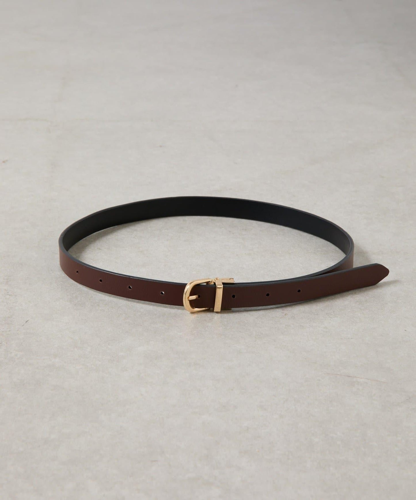 可翻轉扣頭皮革皮帶