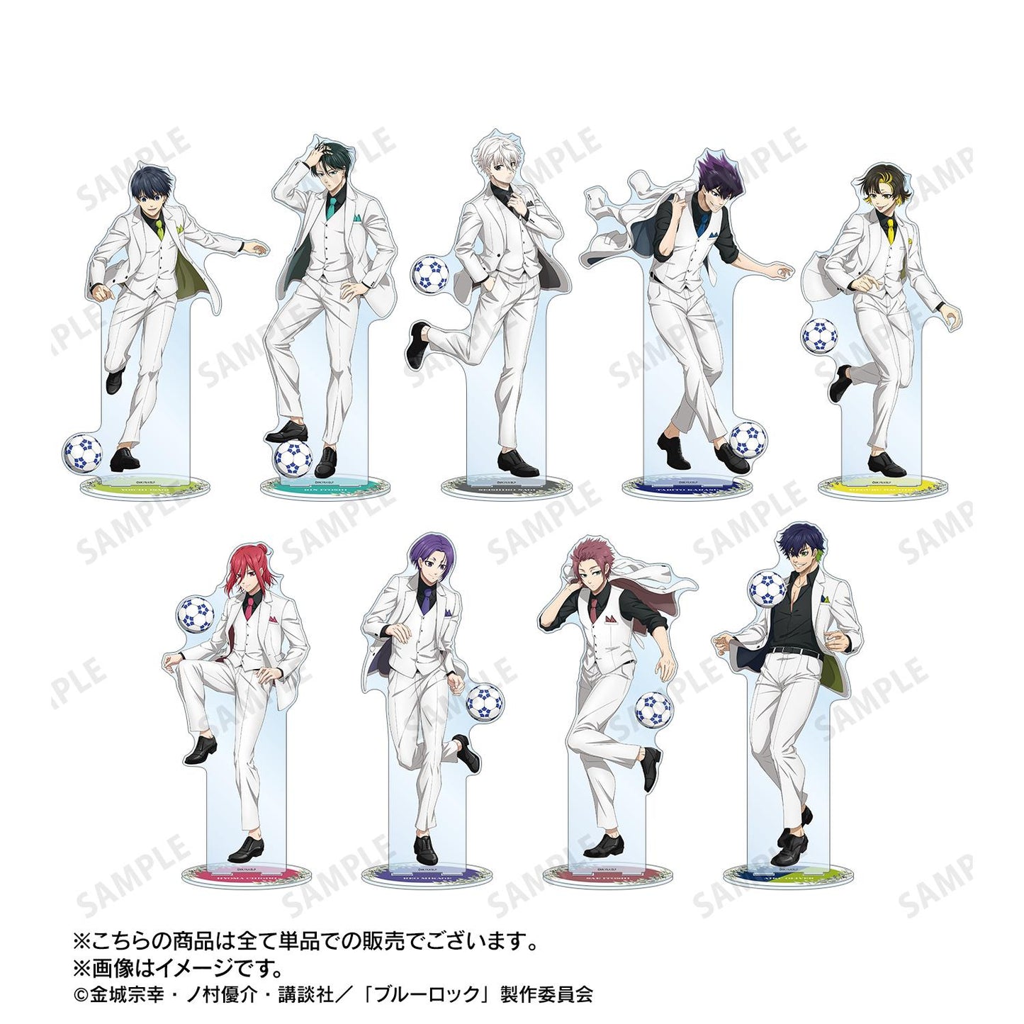 ブルーロック（藍色監獄） 新繪系列 第2彈 御影玲王 特大亞克力立牌 スーツモデルver.