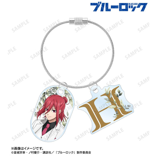 ブルーロック（藍色監獄） 第2彈 千切豹馬 西裝造型ver. 雙連線亞克力鑰匙扣