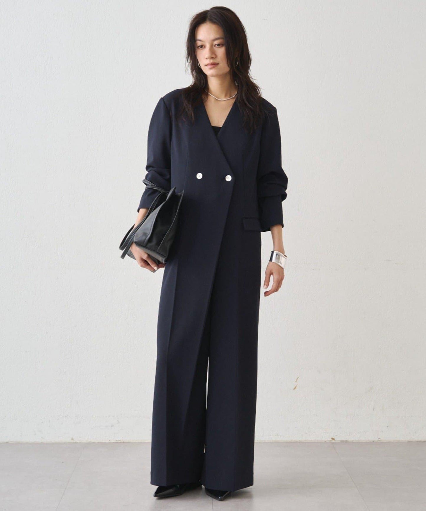 Atelier N5/アトリエヌメロサンク 無領連體褲