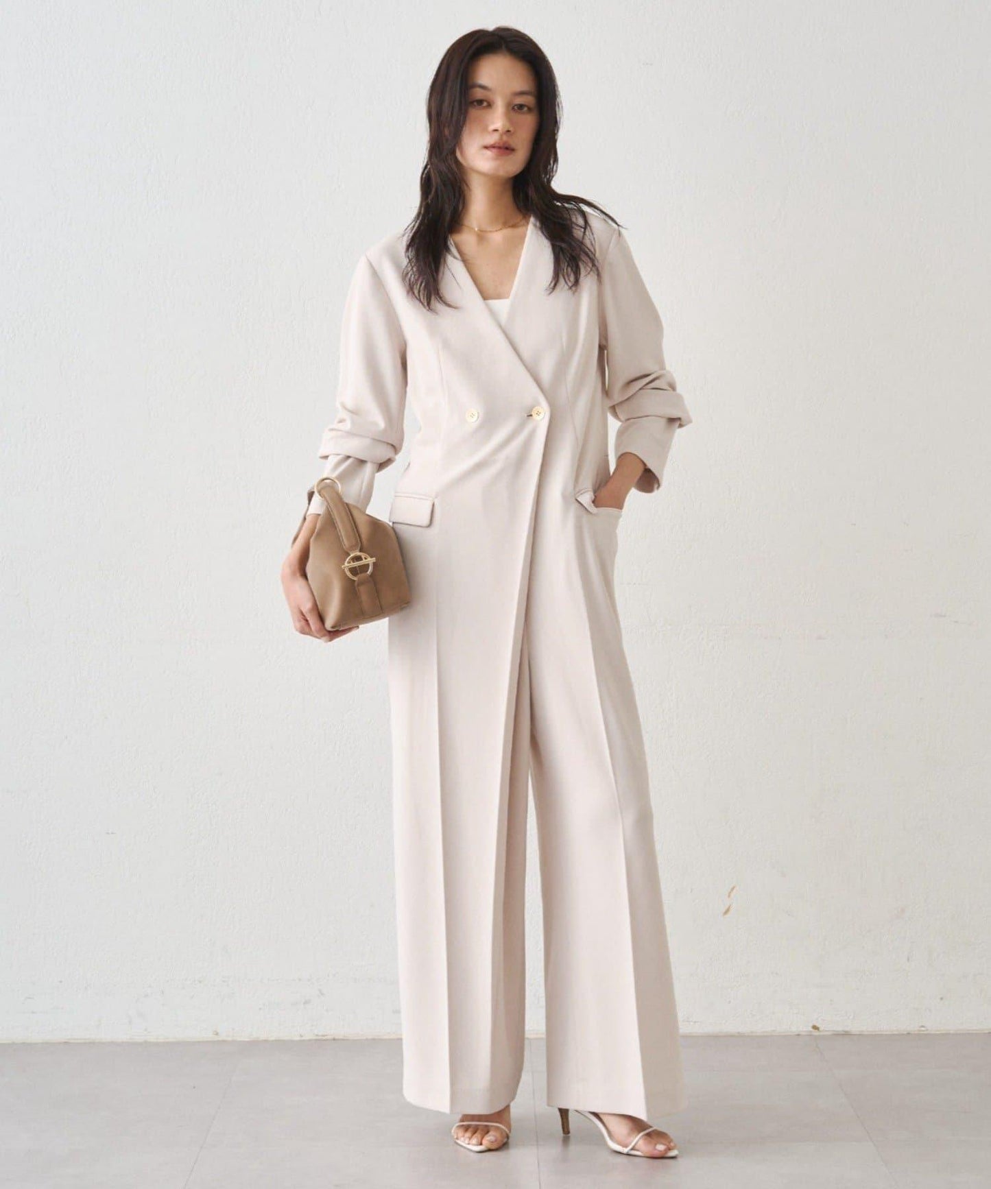 Atelier N5/アトリエヌメロサンク 無領連體褲