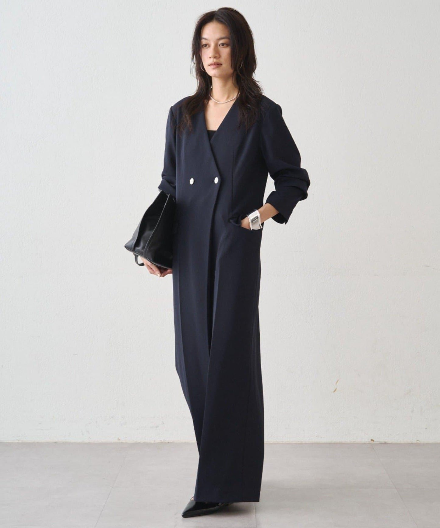 Atelier N5/アトリエヌメロサンク 無領連體褲