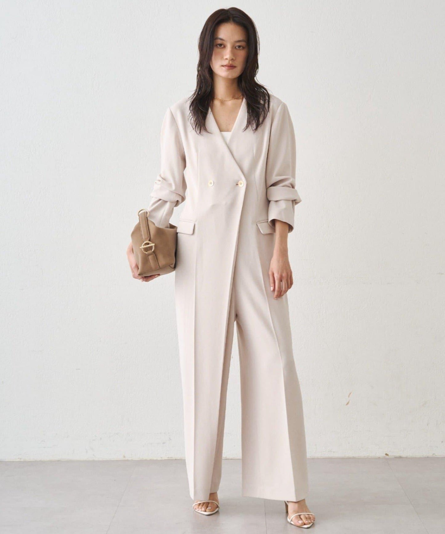 Atelier N5/アトリエヌメロサンク 無領連體褲