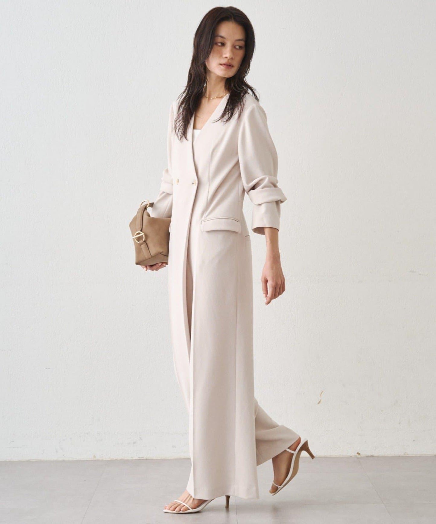 Atelier N5/アトリエヌメロサンク 無領連體褲