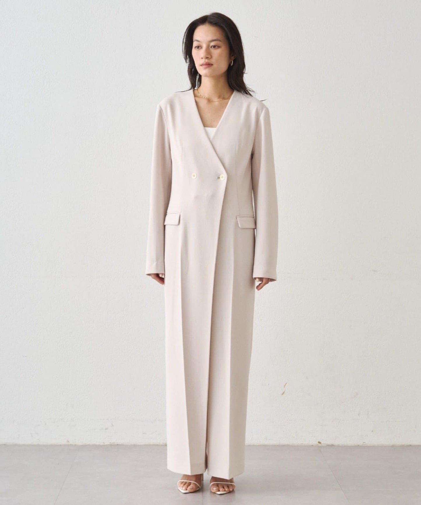 Atelier N5/アトリエヌメロサンク 無領連體褲