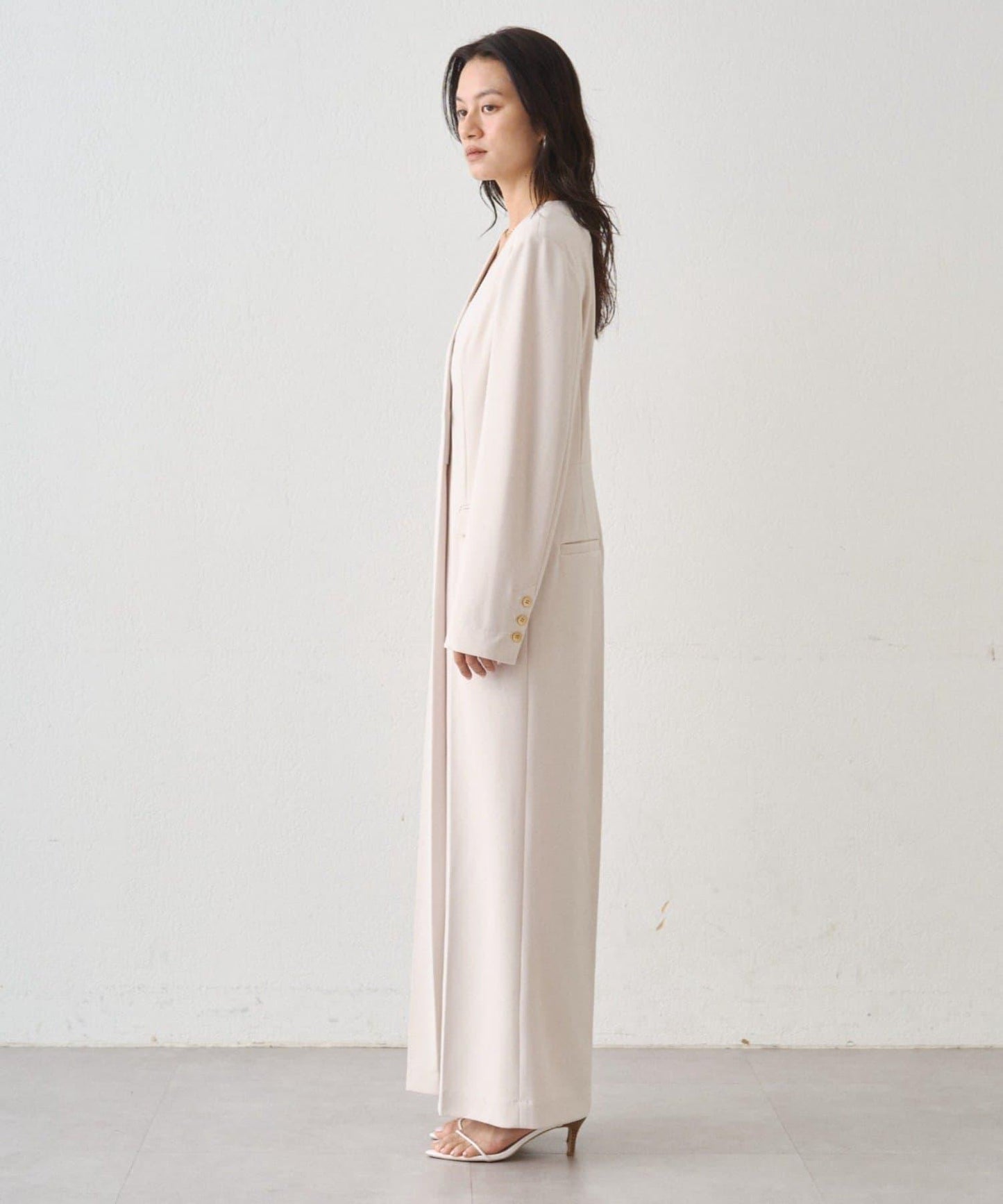 Atelier N5/アトリエヌメロサンク 無領連體褲