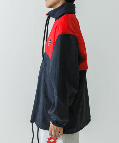 LOTTO 拼色 半開拉鍊 夾克外套