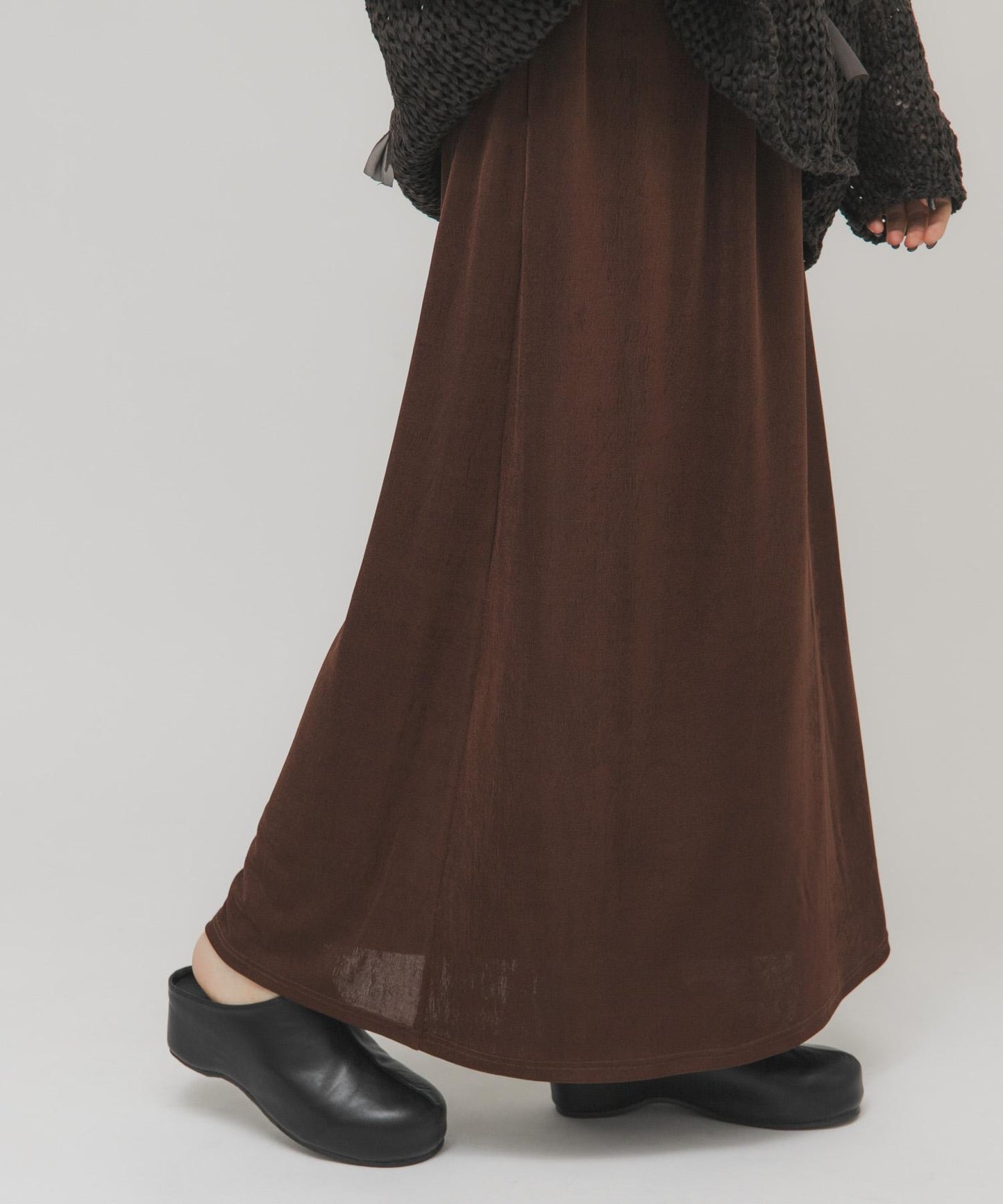 亮面鬆緊半身裙