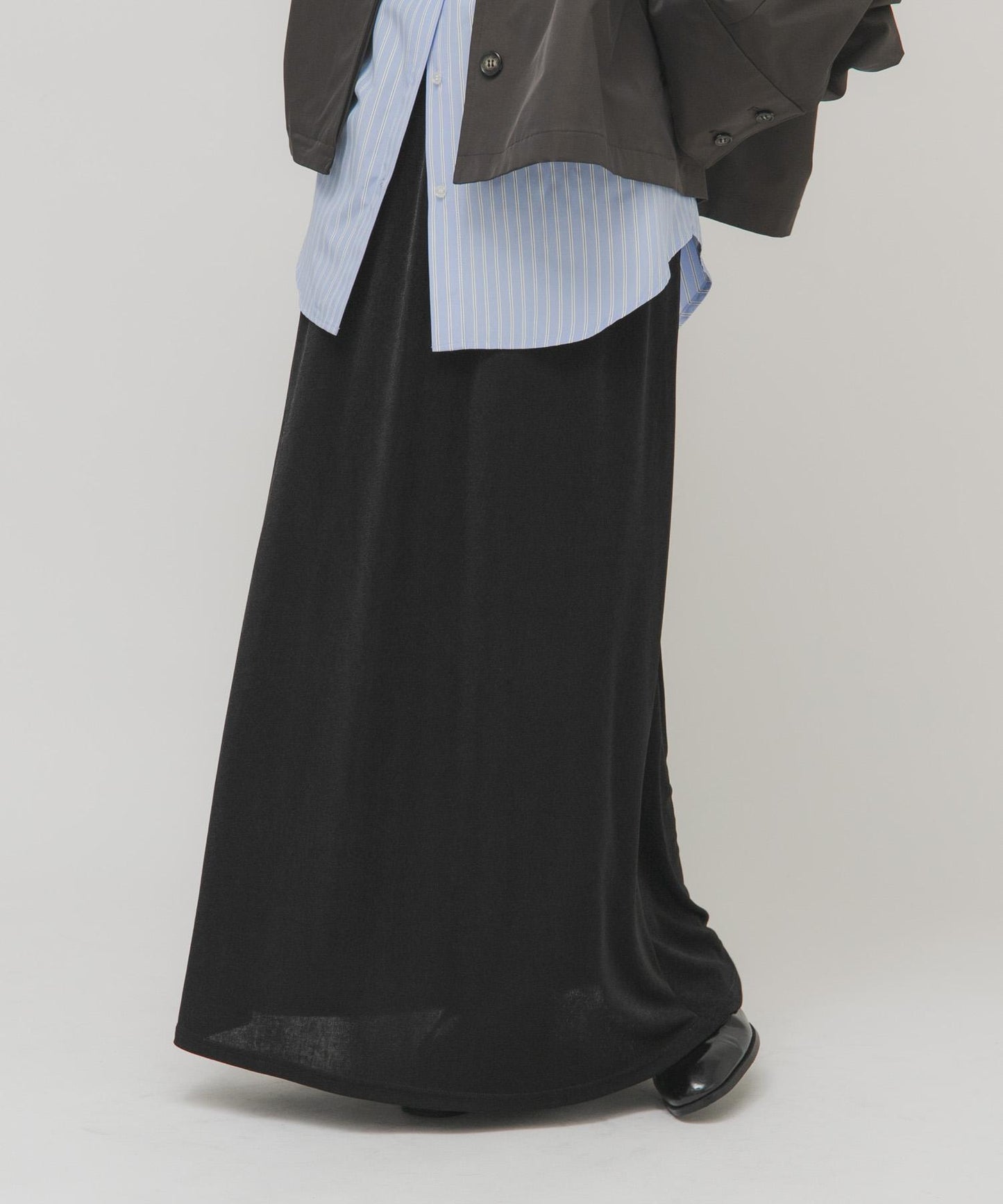 亮面鬆緊半身裙