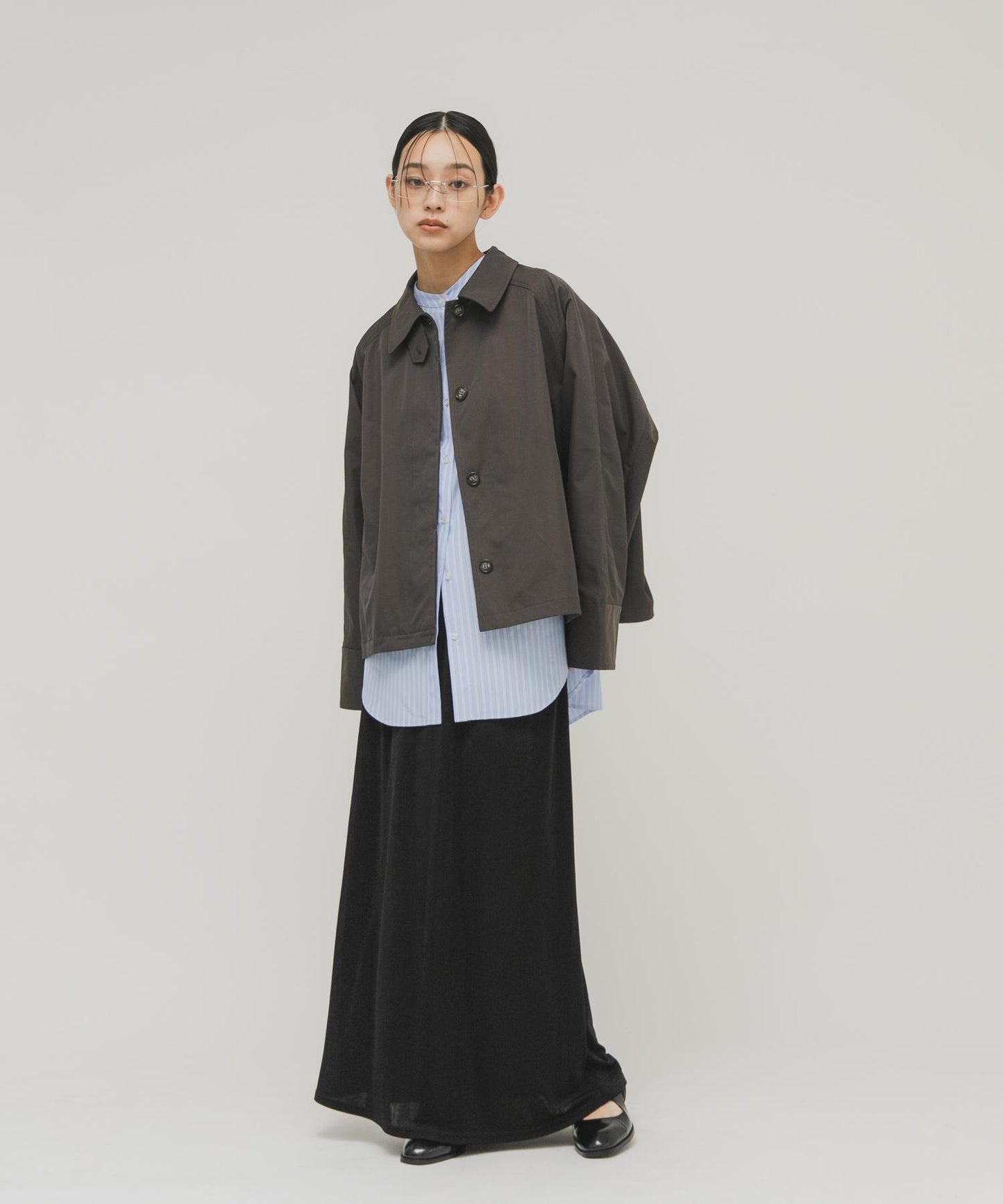 亮面鬆緊半身裙