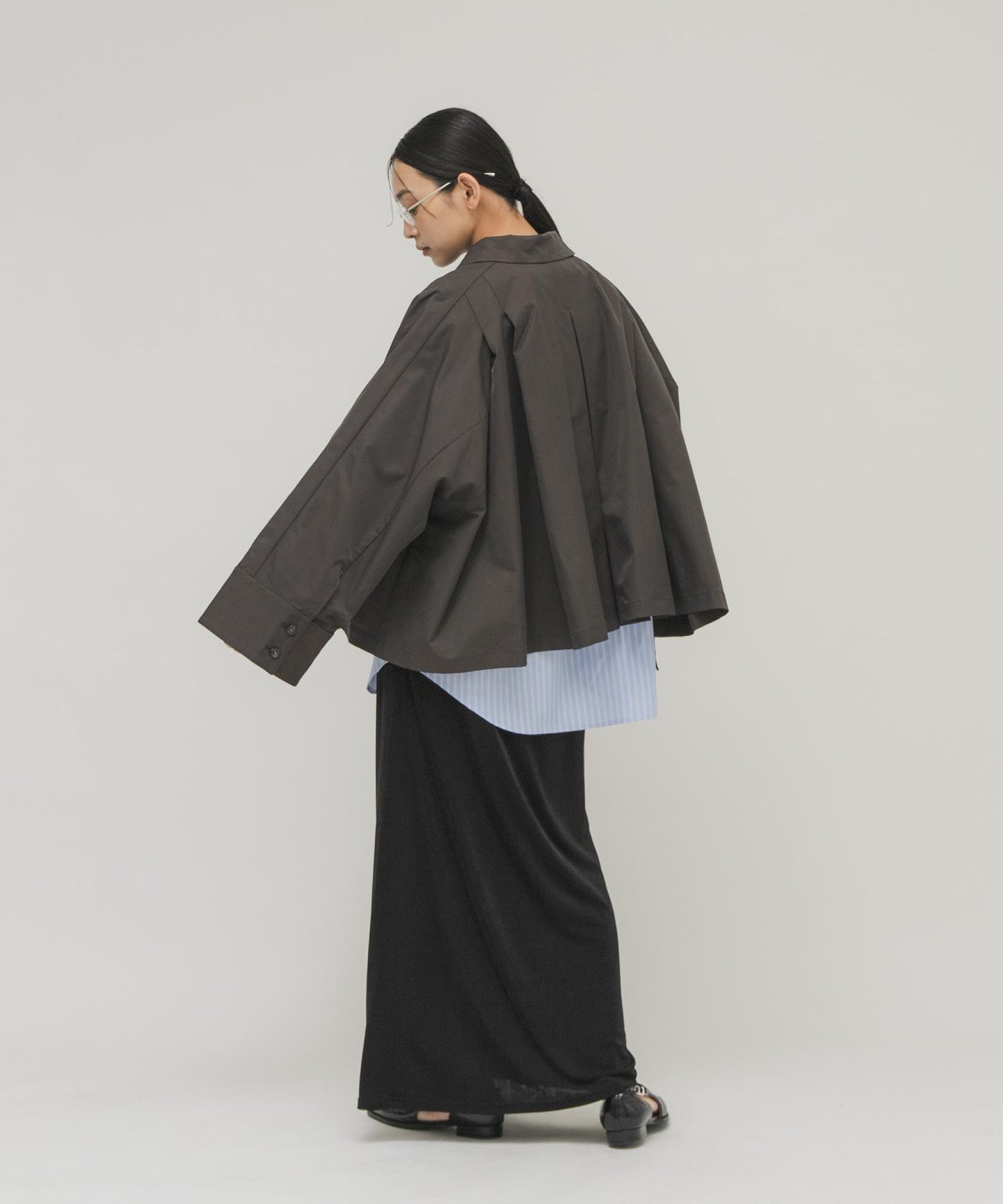 亮面鬆緊半身裙