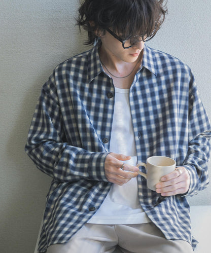 易打理 寬鬆 翻領 襯衫