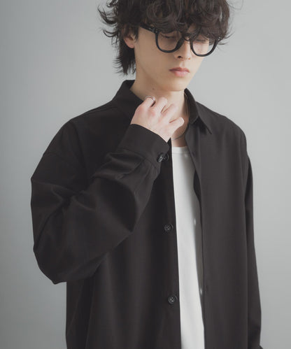 易打理 寬鬆 翻領 襯衫