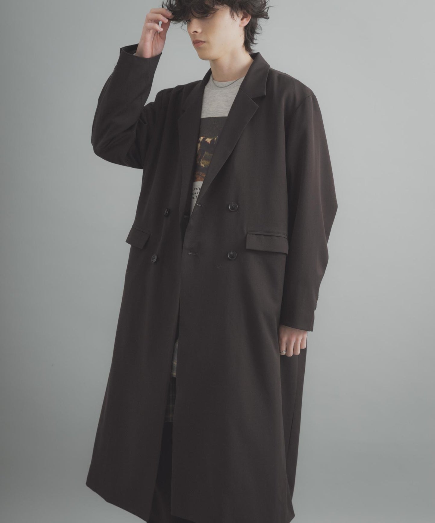 雙排扣 長款 大衣