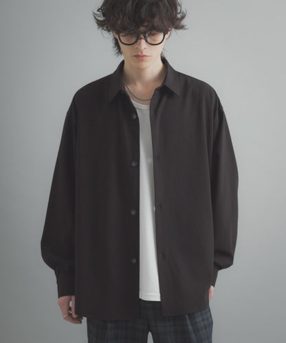 易打理 寬鬆 翻領 襯衫