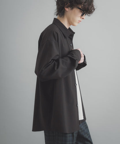 易打理 寬鬆 翻領 襯衫