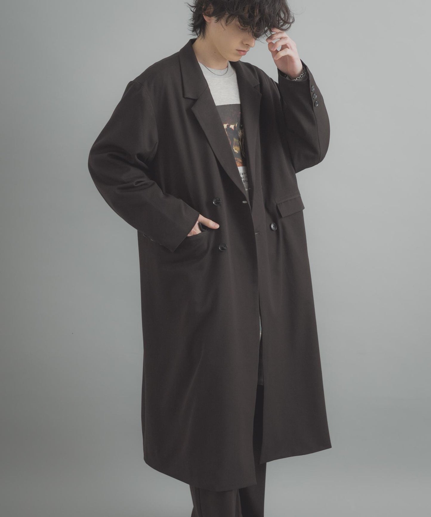 雙排扣 長款 大衣