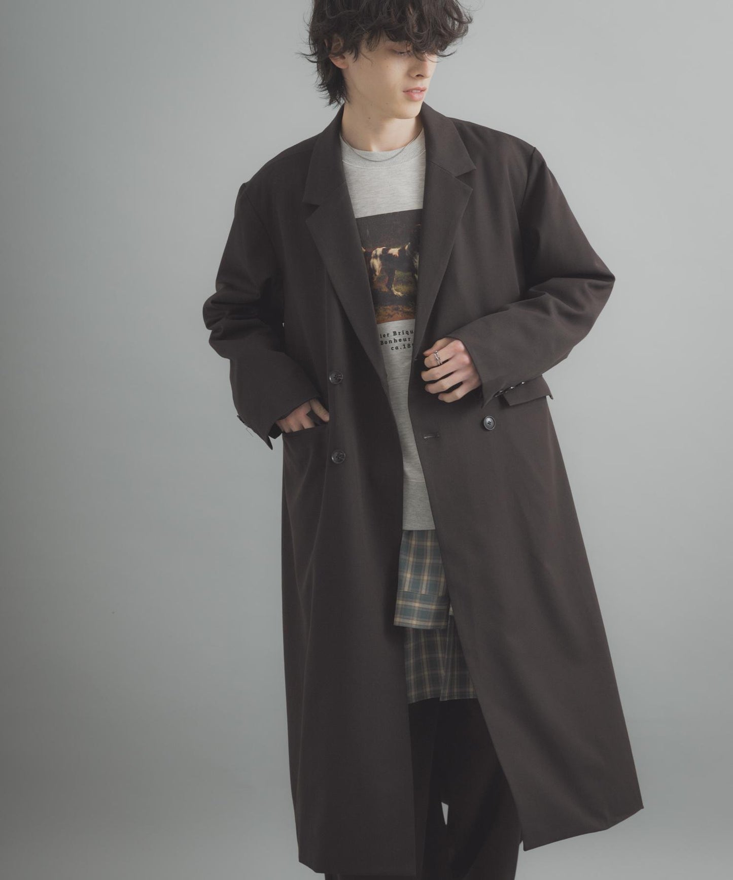 雙排扣 長款 大衣