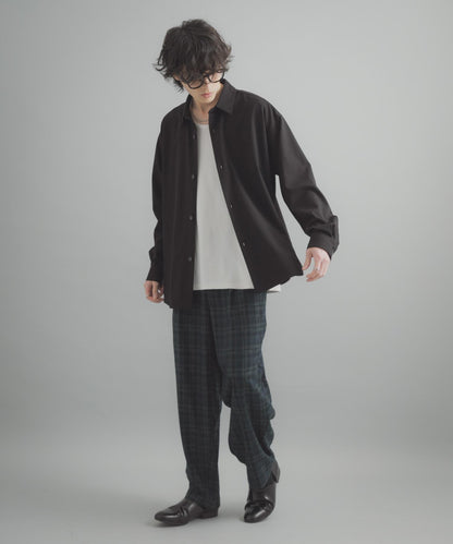 易打理 寬鬆 翻領 襯衫