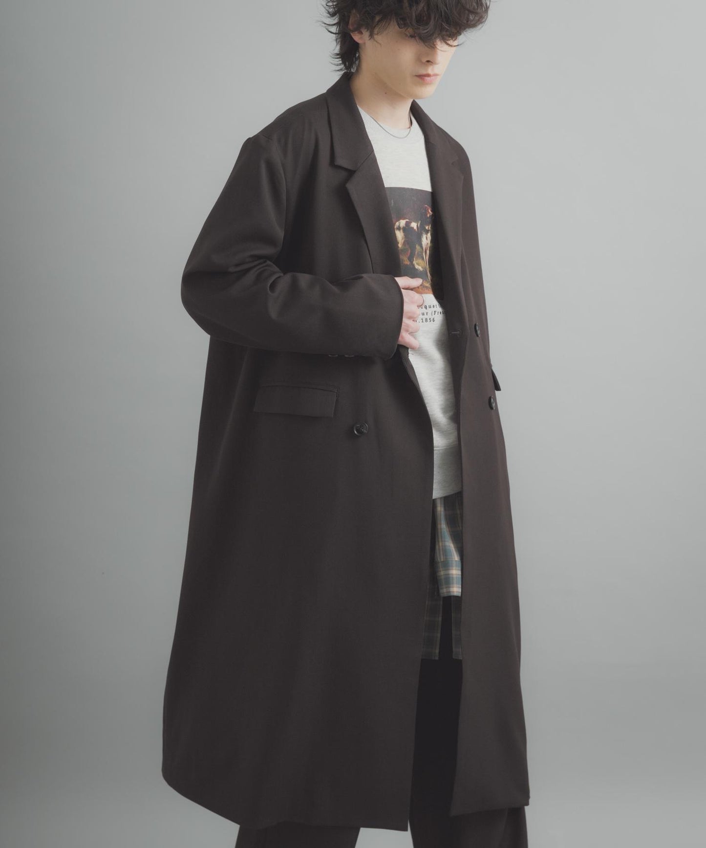 雙排扣 長款 大衣