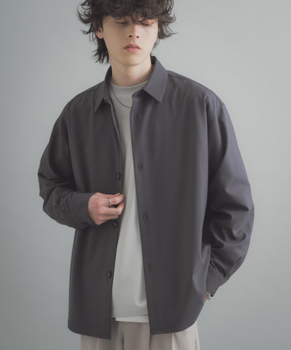 易打理 寬鬆 翻領 襯衫