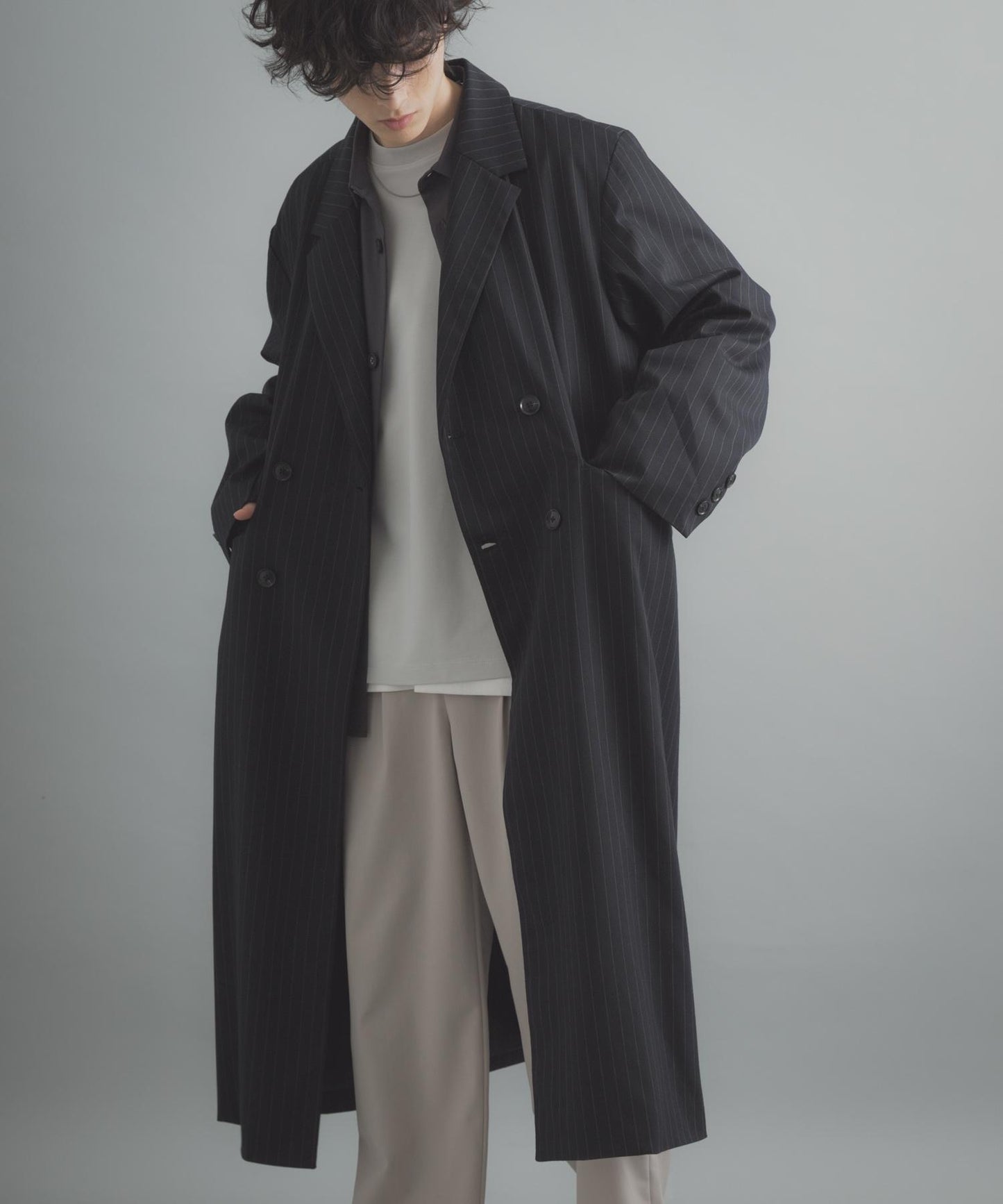 雙排扣 長款 大衣