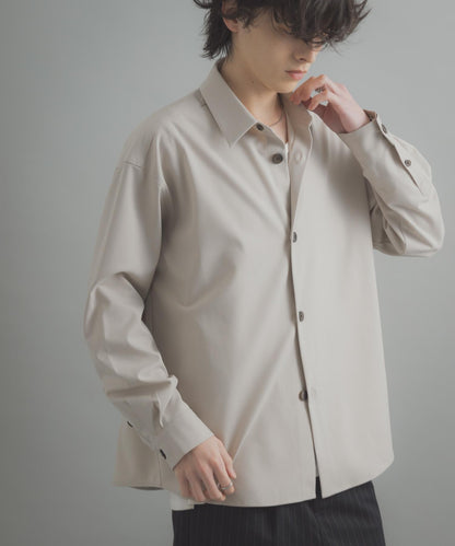 易打理 寬鬆 翻領 襯衫