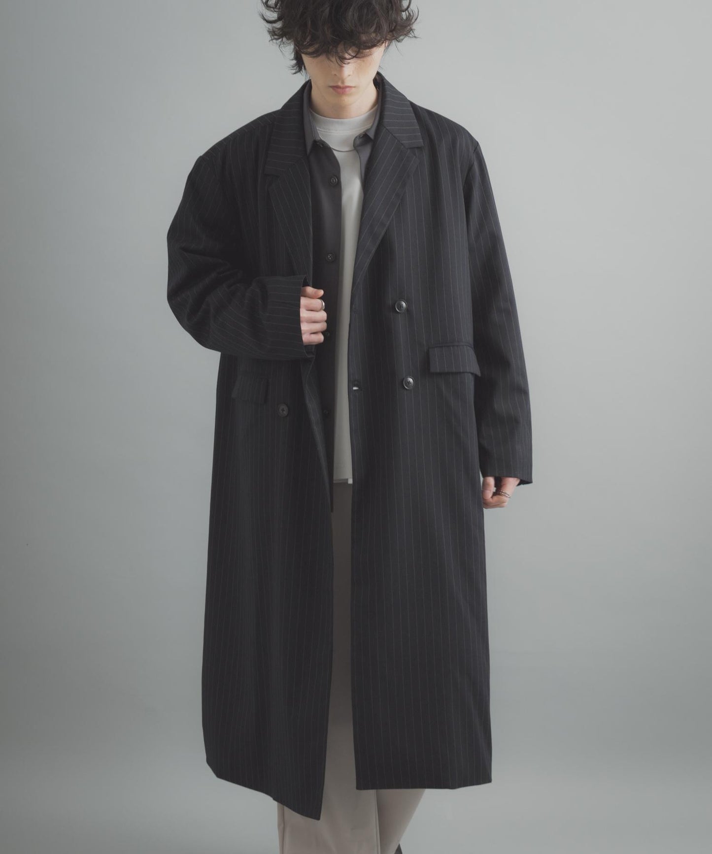 雙排扣 長款 大衣