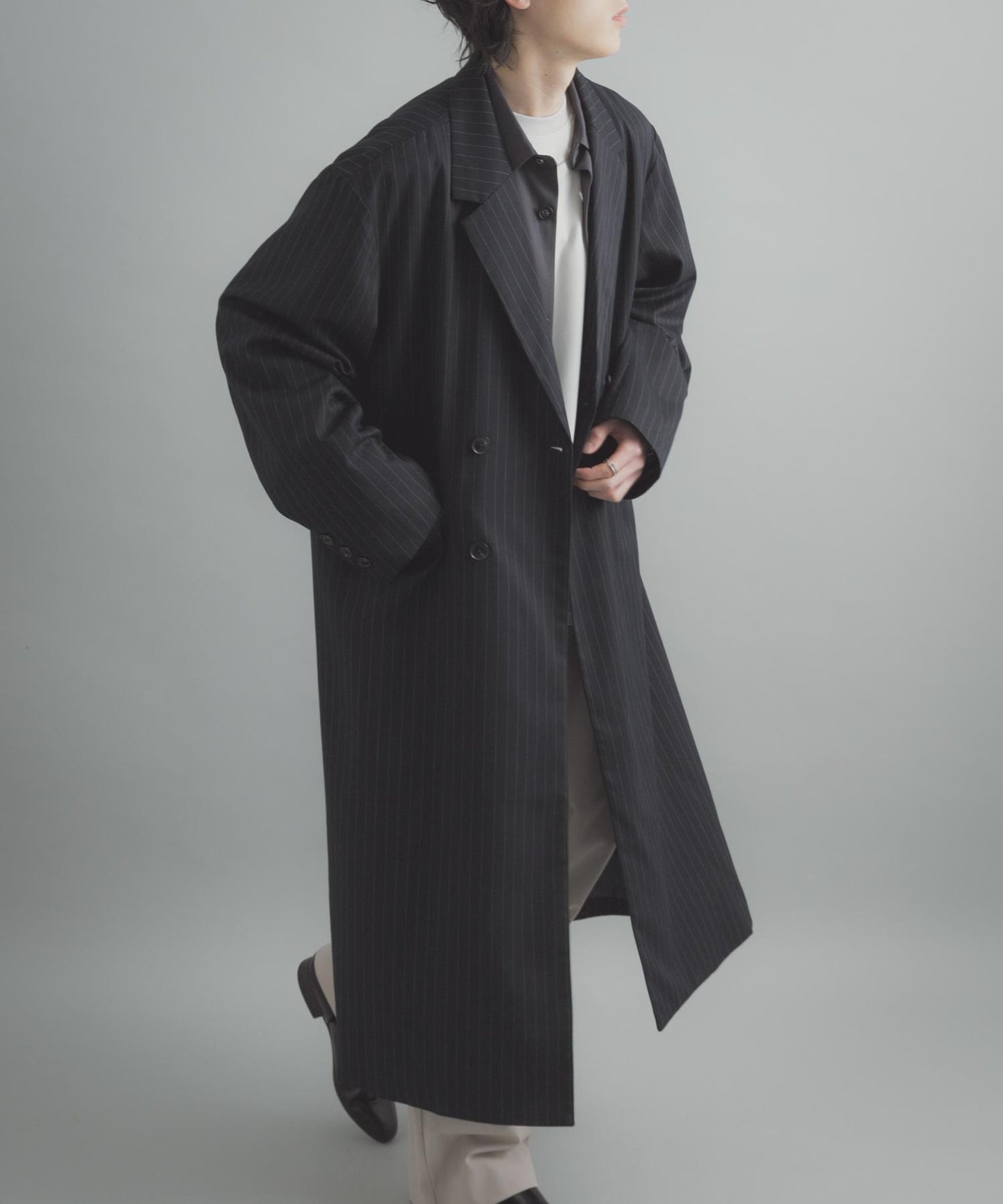 雙排扣 長款 大衣