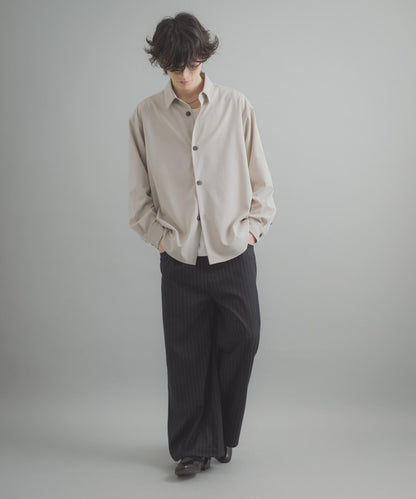 易打理 寬鬆 翻領 襯衫