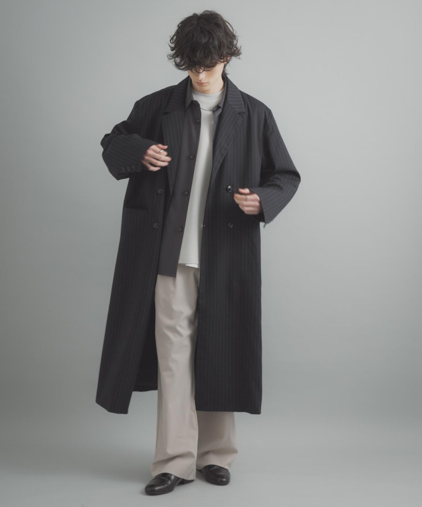 雙排扣 長款 大衣