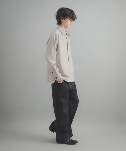 易打理 寬鬆 翻領 襯衫